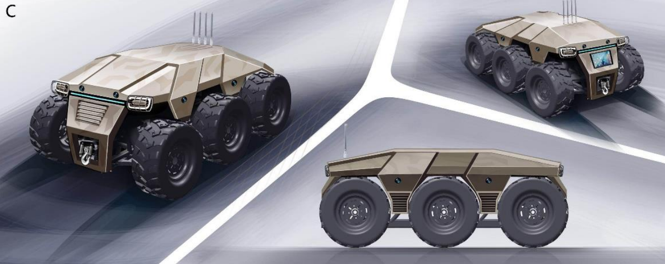 六輪全地形獨(dú)立驅(qū)動(dòng)全線控?zé)o人車(chē)輛